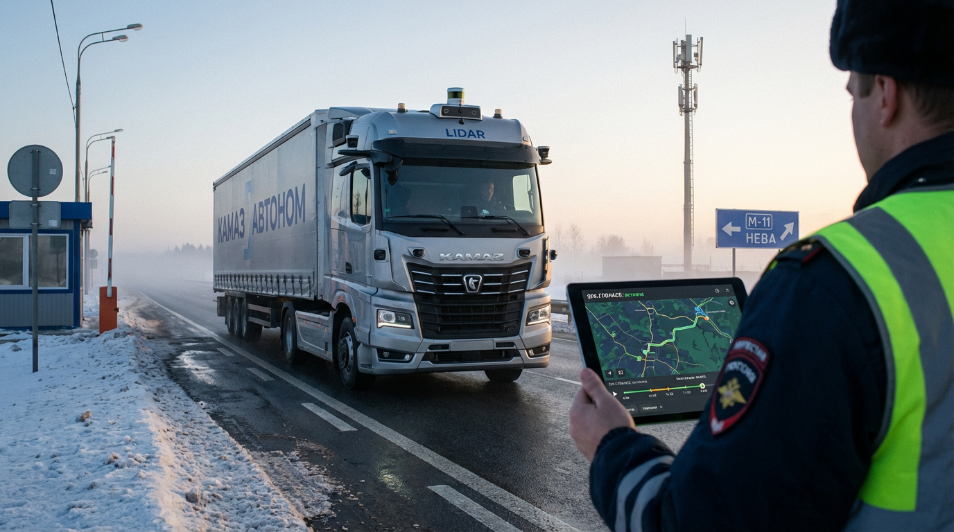 Беспилотные грузовики в России: контроль пробега через ЭРА-ГЛОНАСС