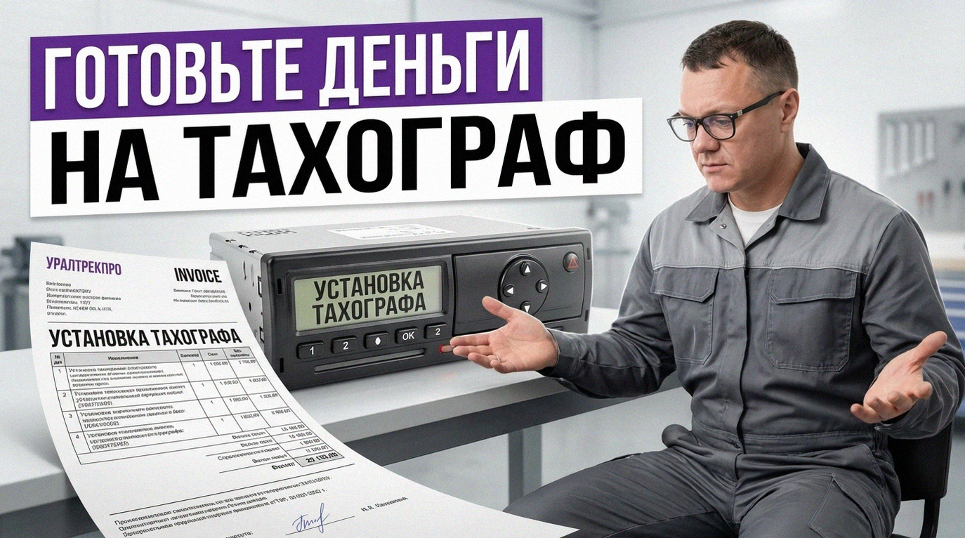 Установка тахографа на грузовой транспорт стоимость в 2026 году