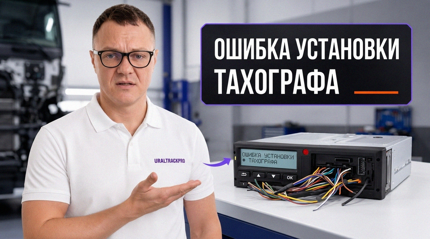 Процесс диагностики и проверки установленного тахографа в транспортном средстве