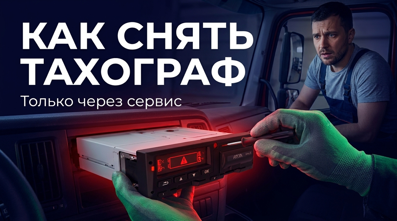 Информационный дисплей тахографа Меркурий ТА-001 при диагностике