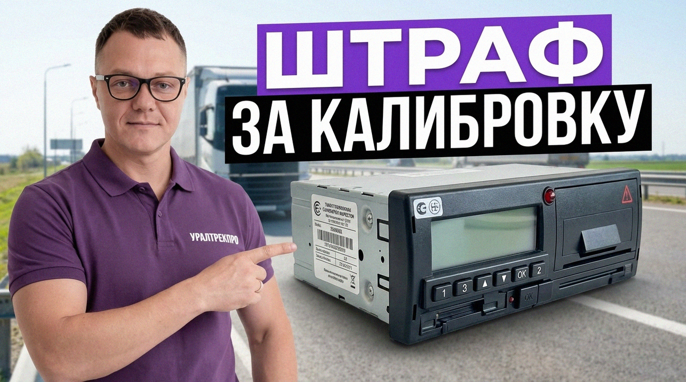 Инспектор проверяет тахограф, сроки калибровки и блок СКЗИ