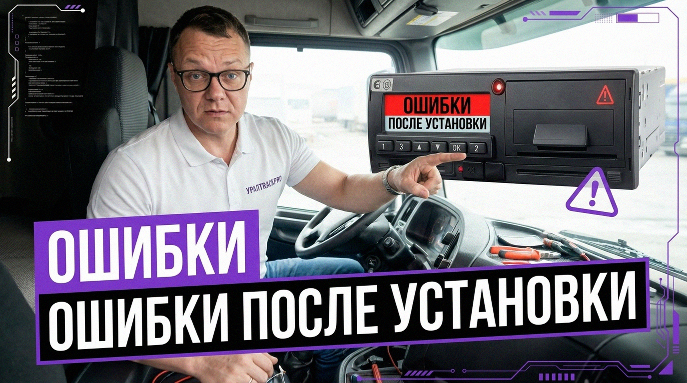 Частые ошибки тахографа после установки: причины появления и способы решения проблемы