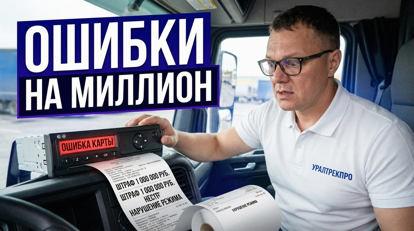 Инфографика о 5 дорогих ошибках перевозчика при использовании тахографа и способах избежать штрафов