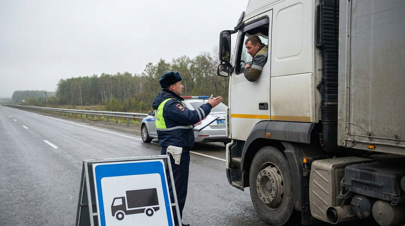Проверка безопасности на дорогах Приморья сотрудниками дорожной инспекции во время рейда