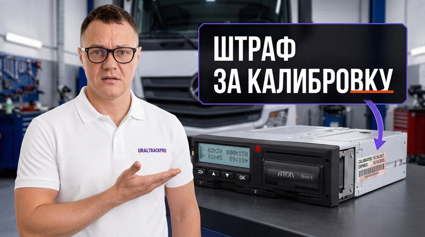 Процесс калибровки тахографа на автобусе в специализированном сервисе