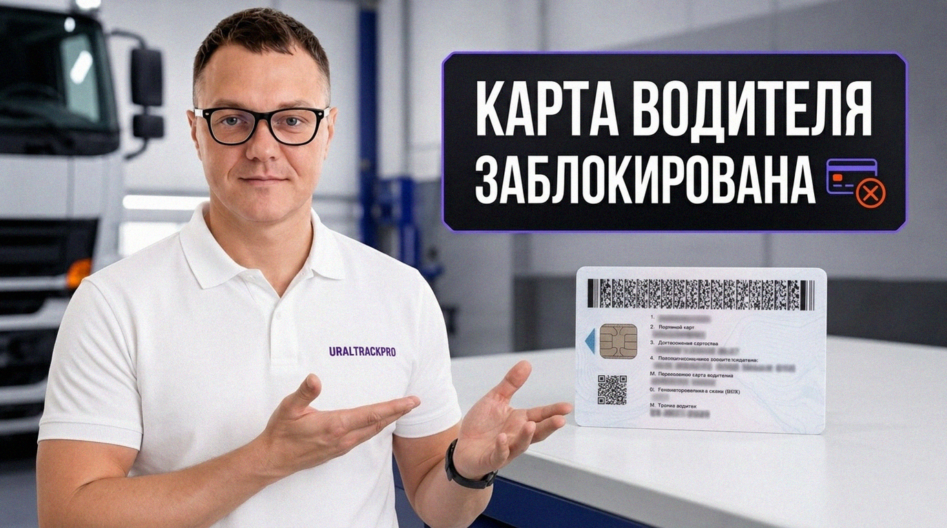 Процесс восстановления заблокированной карты водителя для тахографа